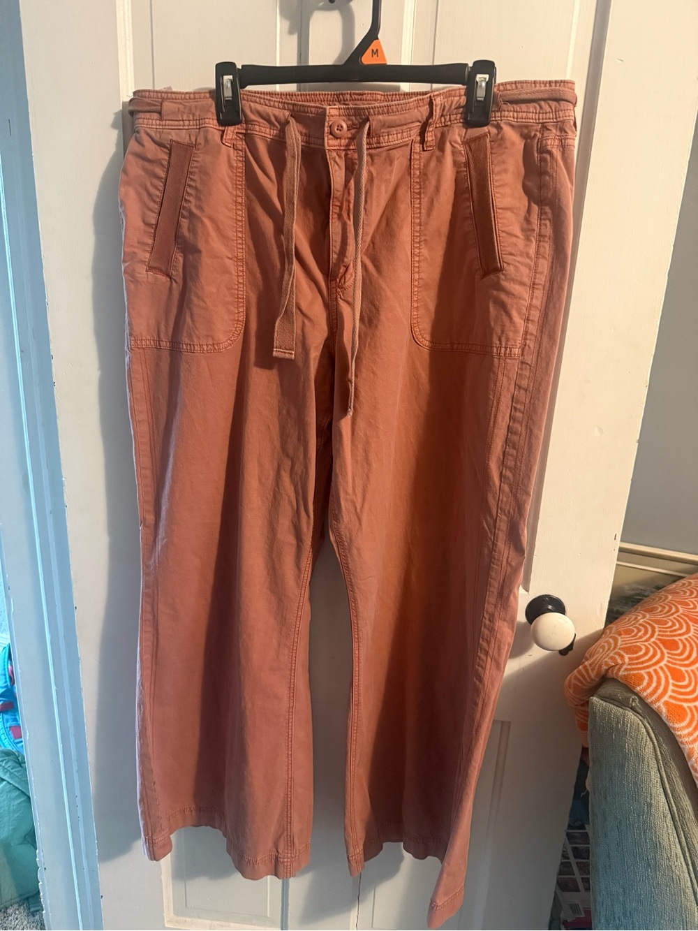 American Eagle Outfitters Drawstring Chinos — Rusty Coral